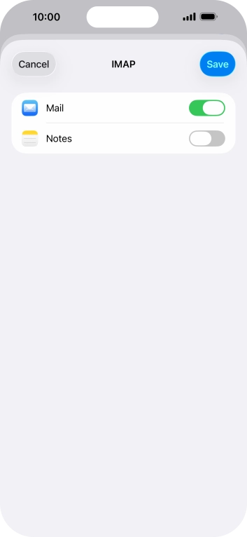 Press Save. Your email account has now been set up. To select more settings for incoming and outgoing server, proceed with the following steps. Press Save. Your email account has now been set up. To select more settings for incoming and outgoing server, proceed with the following steps.
