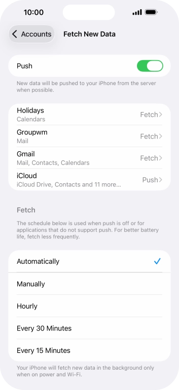 Press the indicator next to Press the indicator next to