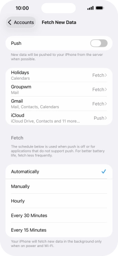 If you turn off the function, press the required setting. If you turn off the function, press the required setting.