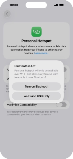 If Wi-Fi is turned on, press Wi-Fi and USB Only. If Wi-Fi is turned on, press Wi-Fi and USB Only.