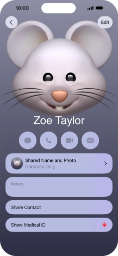 Press Shared Name and Photo. Press Shared Name and Photo.