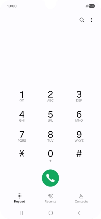 Press the menu icon. Press the menu icon.