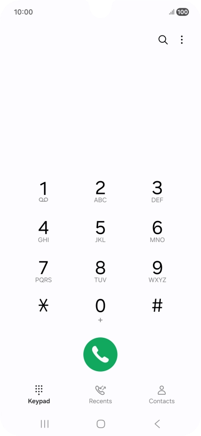 Press the menu icon. Press the menu icon.