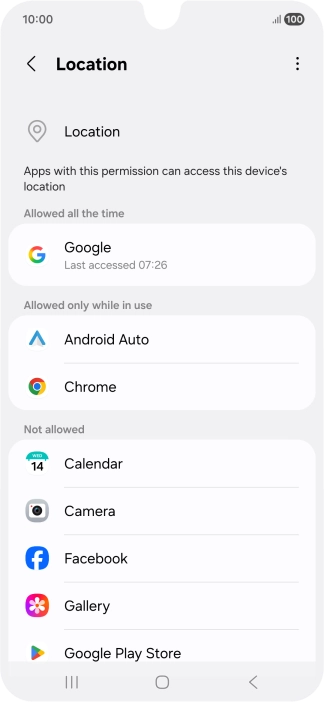 Press the required app. Press the required app.