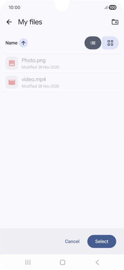 To create a new folder, press the new folder icon and follow the instructions on the screen to create a new folder. To create a new folder, press the new folder icon and follow the instructions on the screen to create a new folder.