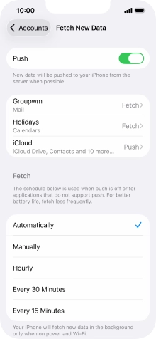 Press the indicator next to Press the indicator next to