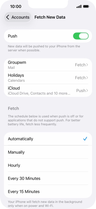 Press the indicator next to Press the indicator next to