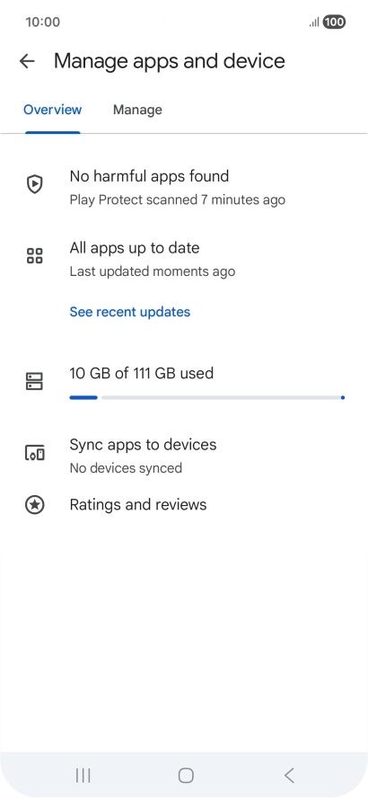 Press Manage. Press Manage.