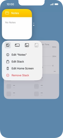 Press Edit Stack. Press Edit Stack.