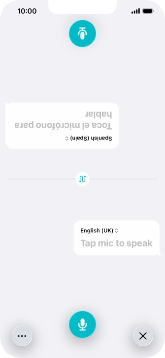 Press the end icon to end two-way view. Press the end icon to end two-way view.