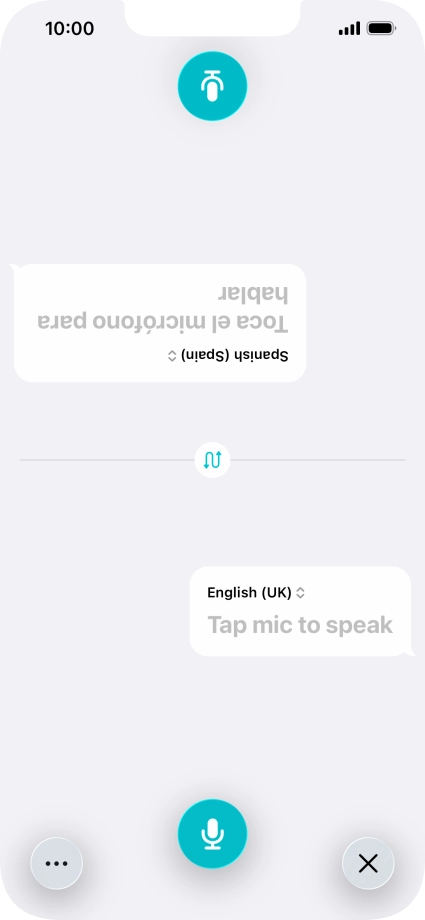 Press the end icon to end two-way view. Press the end icon to end two-way view.