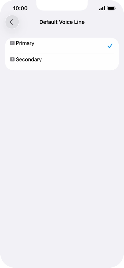 Press the required price plan. Press the required price plan.