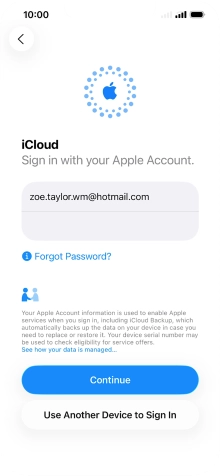 Press Continue. Press Continue.
