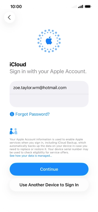 Press Continue. Press Continue.