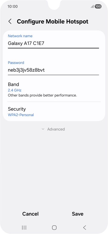 Press the field below Press the field below