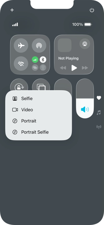 Press and hold the required function to see more actions. Press and hold the required function to see more actions.