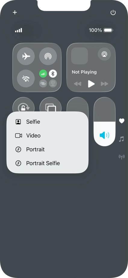 Press and hold the required function to see more actions. Press and hold the required function to see more actions.