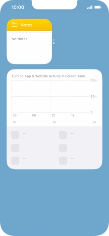 Press and hold the required Widget Stack. Press and hold the required Widget Stack.