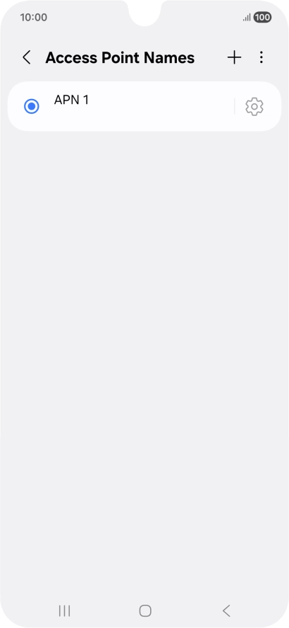 Press the add icon. Press the add icon.