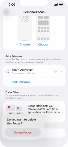 Press Delete Focus. Press Delete Focus.