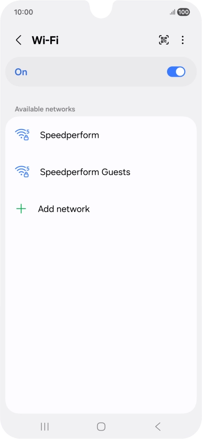 Press the menu icon. Press the menu icon.