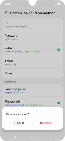 Press Remove. Press Remove.