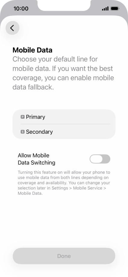 Press the required price plan. Press the required price plan.