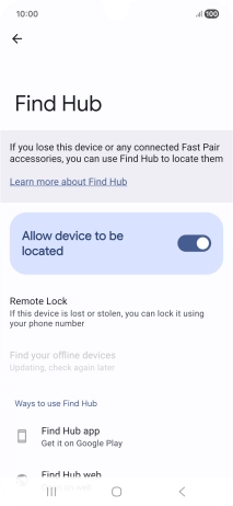 Press the Home key to return to the home screen. Press the Home key to return to the home screen.