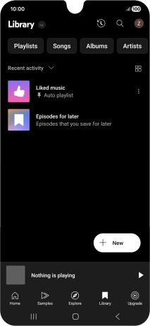 Press the drop down list. Press the drop down list.