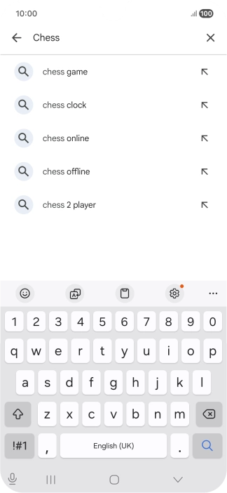 Key in the name or subject of the required app and press the search icon. Key in the name or subject of the required app and press the search icon.