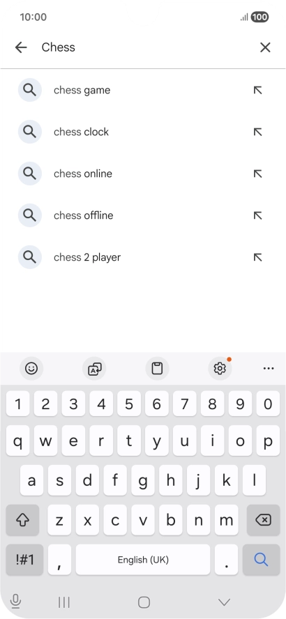 Key in the name or subject of the required app and press the search icon. Key in the name or subject of the required app and press the search icon.