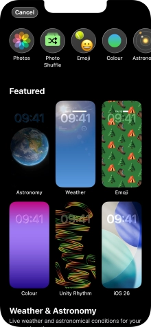 Press the required category and follow the instructions on the screen to select the required background image. Press the required category and follow the instructions on the screen to select the required background image.