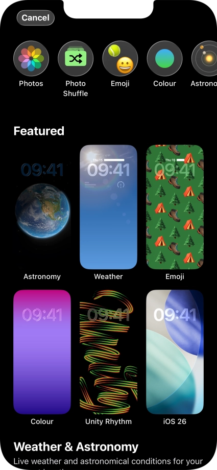 Press the required category and follow the instructions on the screen to select the required background image. Press the required category and follow the instructions on the screen to select the required background image.