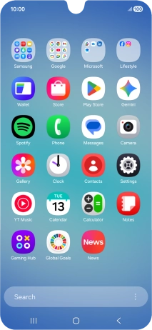 Press Gallery and go to the required folder. Press Gallery and go to the required folder.