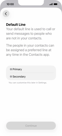 Press the required price plan. Press the required price plan.