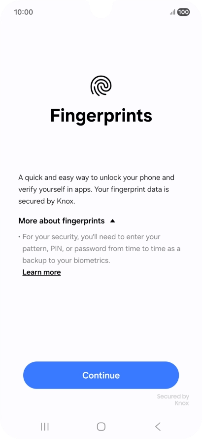Press Continue. Press Continue.