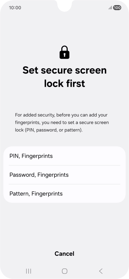 Press the required phone lock code and follow the instructions on the screen to create an additional phone lock code. Press the required phone lock code and follow the instructions on the screen to create an additional phone lock code.