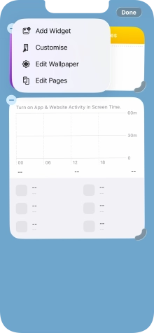 Press Add Widget. Press Add Widget.