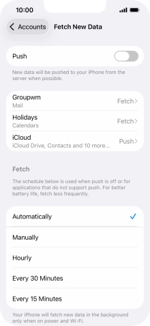 If you turn off the function, press the required setting. If you turn off the function, press the required setting.