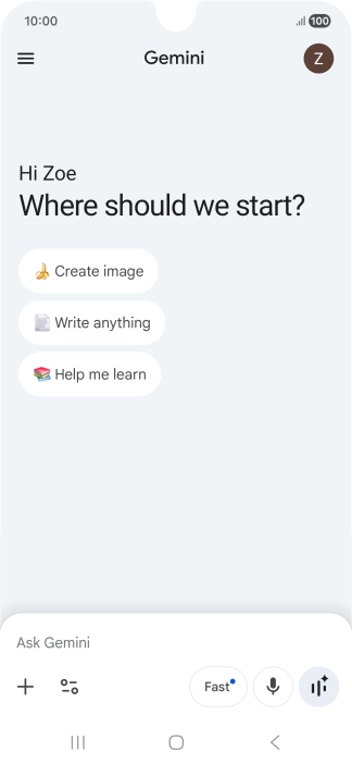 Press the profile icon. Press the profile icon.