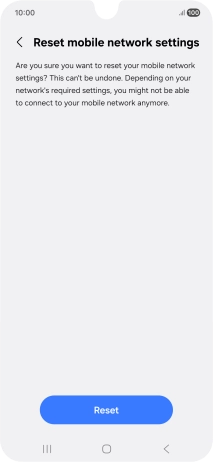 Press Reset. Press Reset.