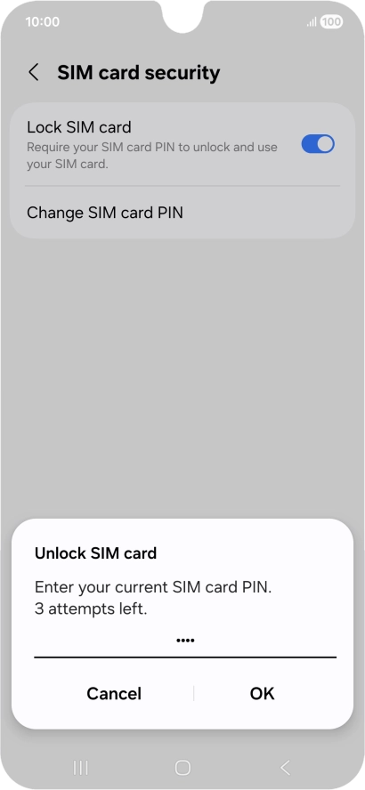 Key in your PIN and press OK. Key in your PIN and press OK.