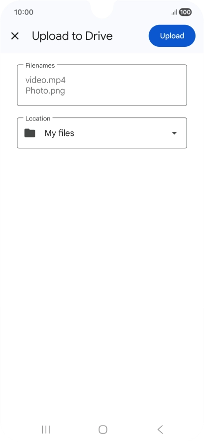 Press Upload. Press Upload.