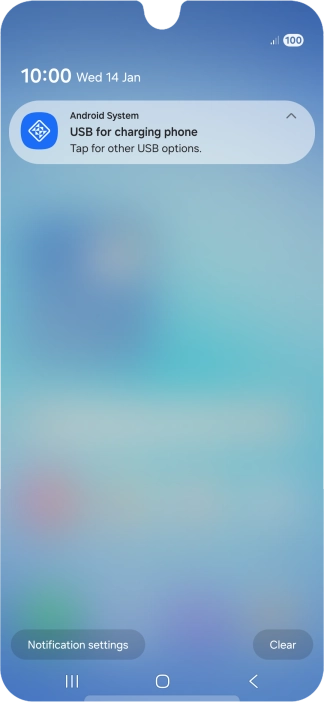 Press Tap for other USB options.. Press Tap for other USB options..