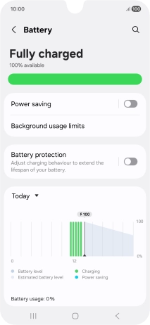 Press Power saving. Press Power saving.
