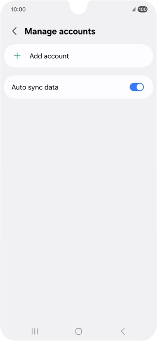 Press Add account. Press Add account.