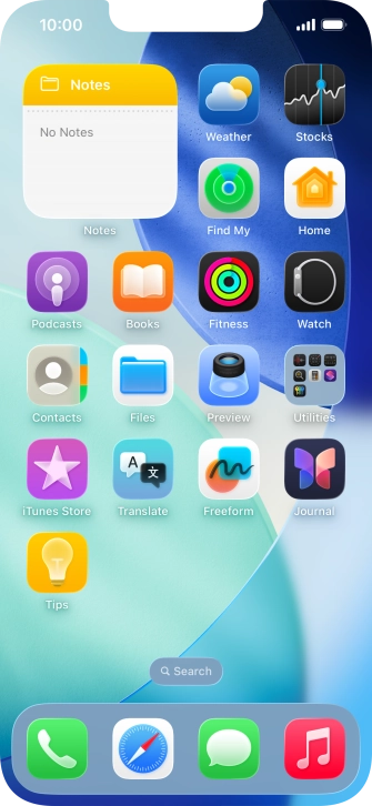 If you're using a Widget Stack: slide up or down on the stack to select the required widget. If you're using a Widget Stack: slide up or down on the stack to select the required widget.