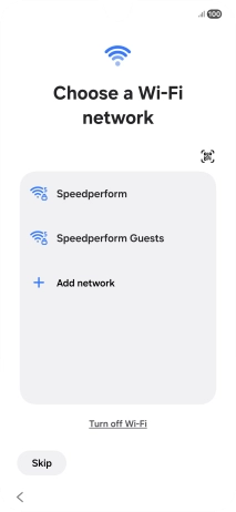 Press the required Wi-Fi network. Press the required Wi-Fi network.
