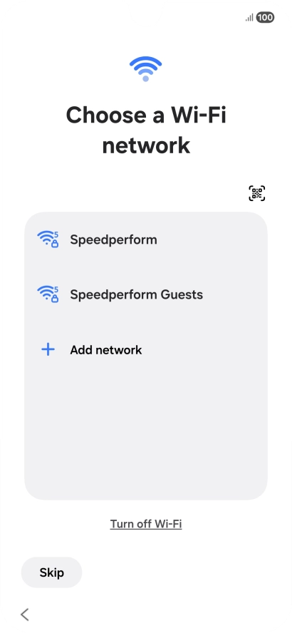 Press the required Wi-Fi network. Press the required Wi-Fi network.
