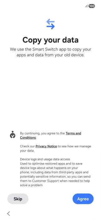 Press Agree. Press Agree.